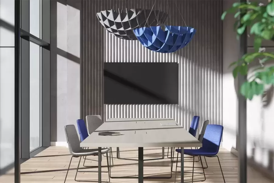 Acoustic panels in the interior