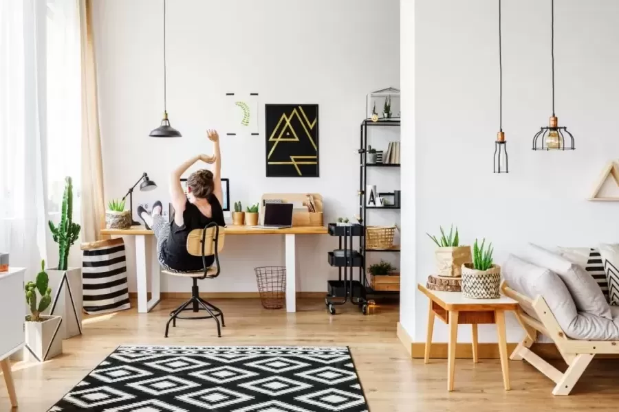 Arrangement of a rented room