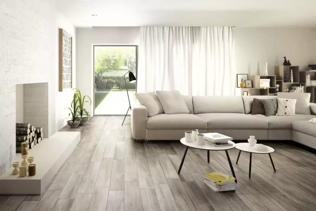 Laminate in the interior of the living room