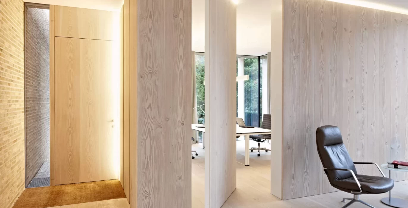 Interior wooden doors for the office