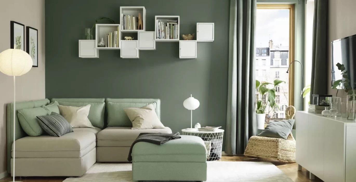 Зелений колір в інтер'єрі