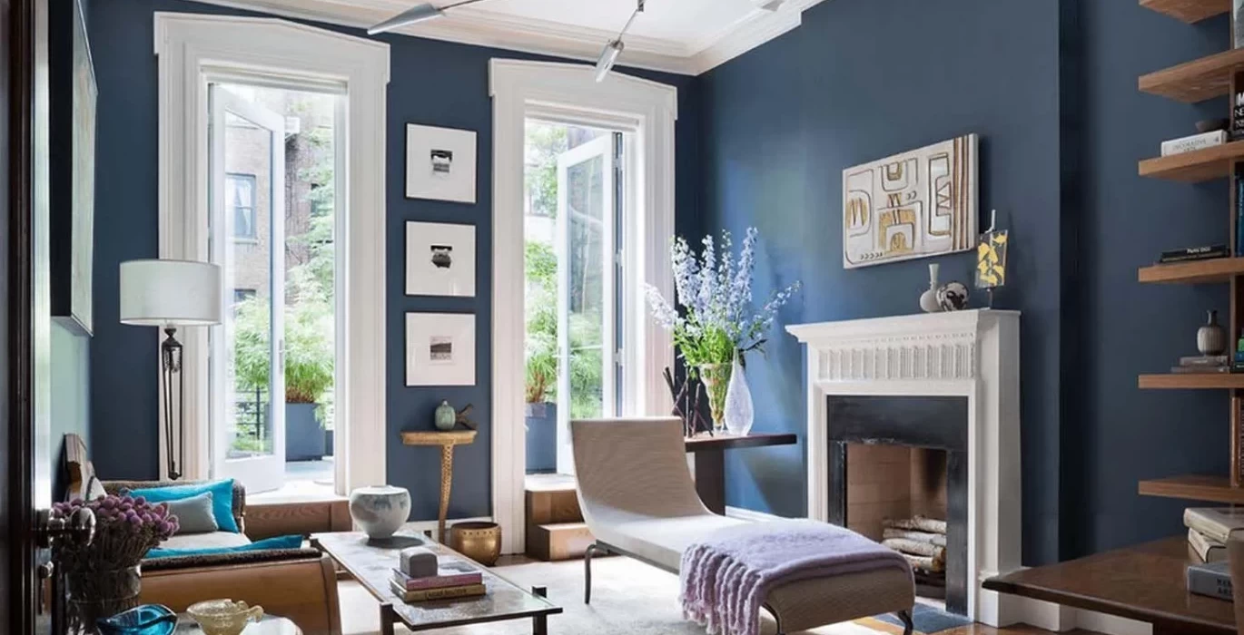 Blue color in the interior