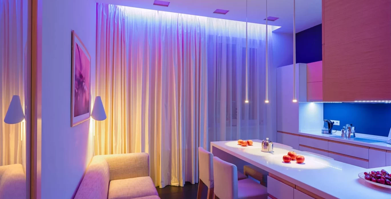 Light show in the interior