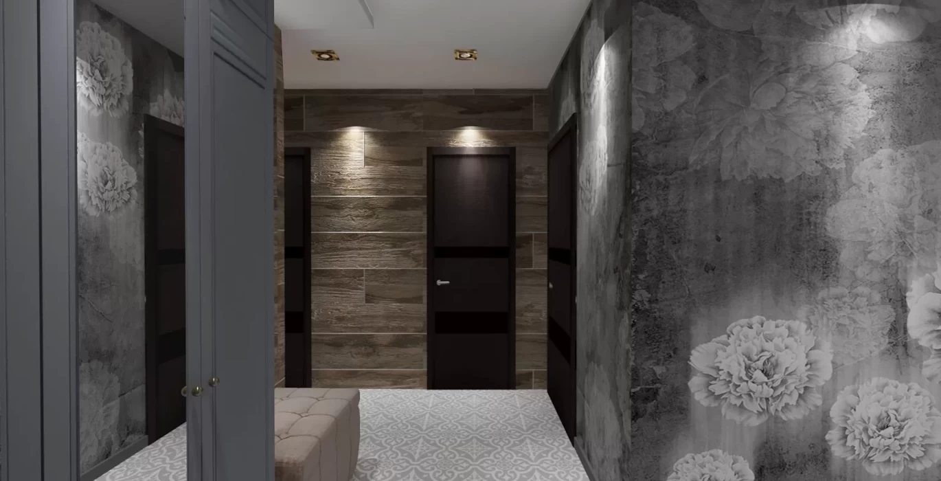 Gray corridor design Gray corridor design