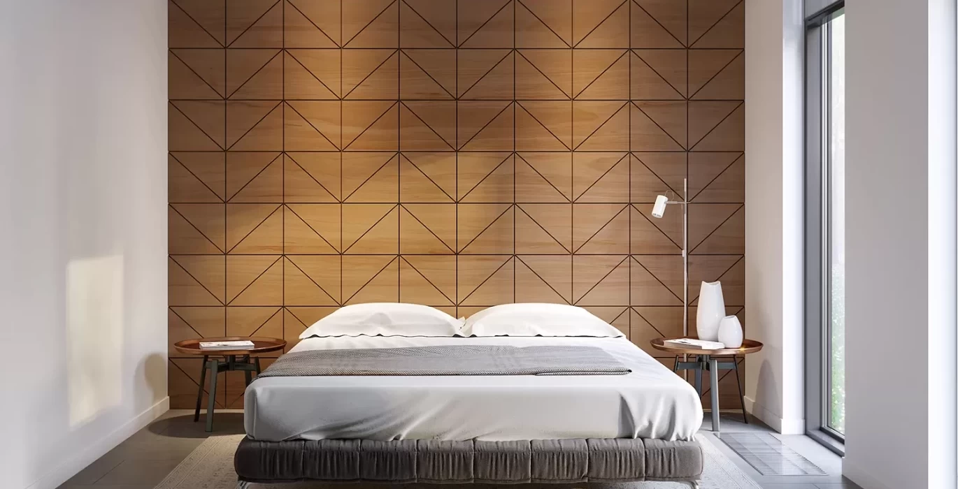 Навісні панелі у спальні