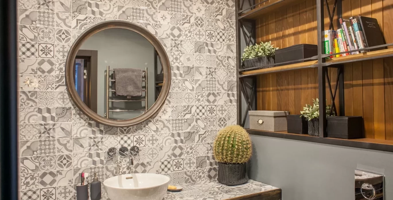 Shelves in the bathroom Shelves in the bathroom
