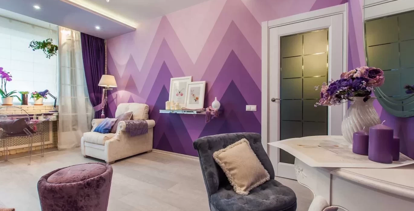 Lilac color in the interior