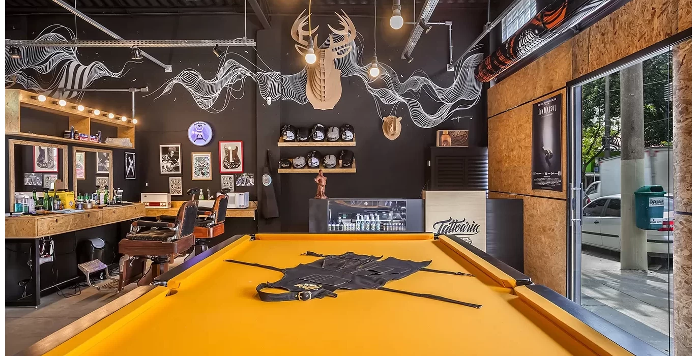 Tattoo studio interior