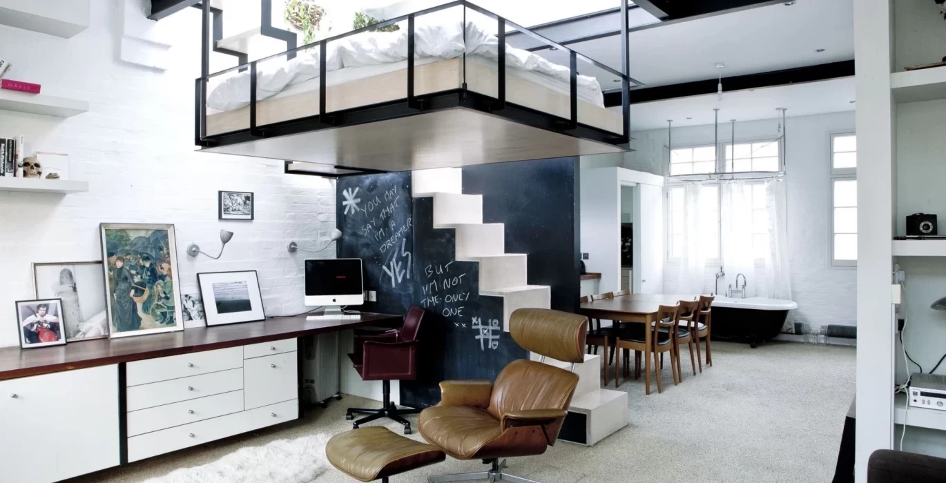 Bed under the ceiling Bed under the ceiling