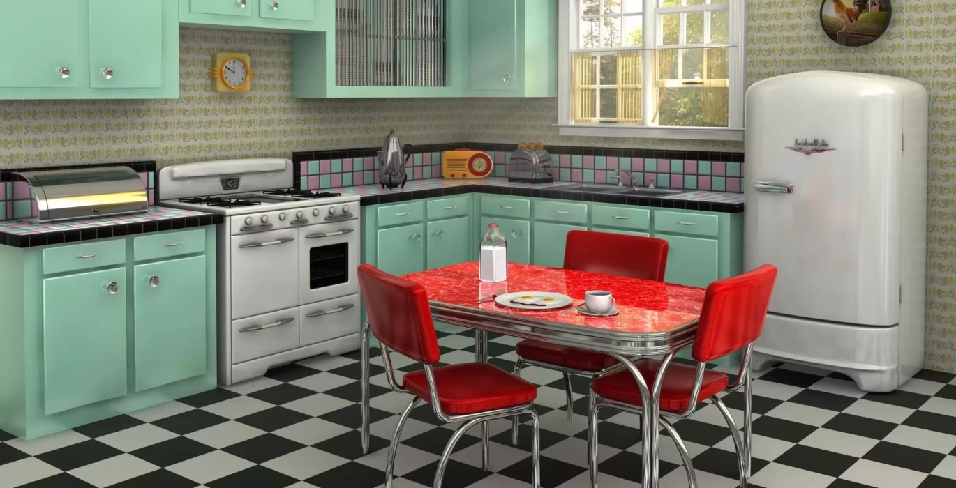 Кухня в стиле ретро