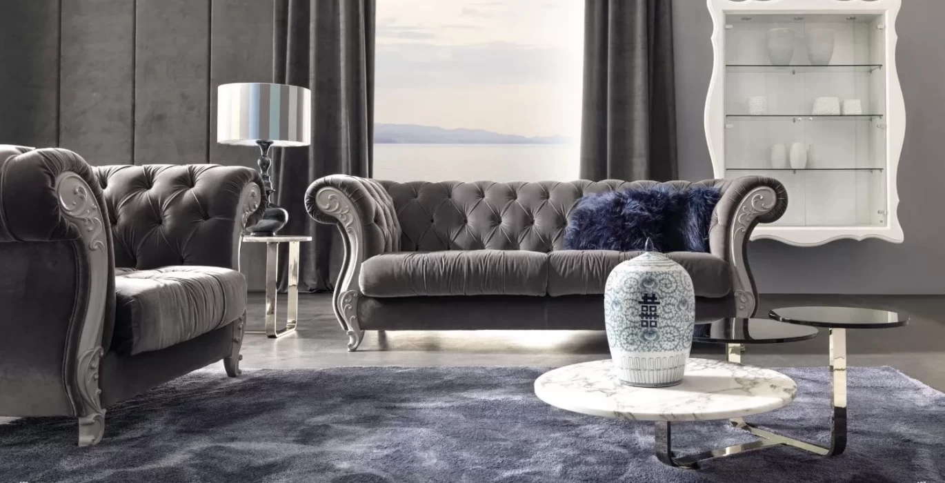 Velvet in the interior