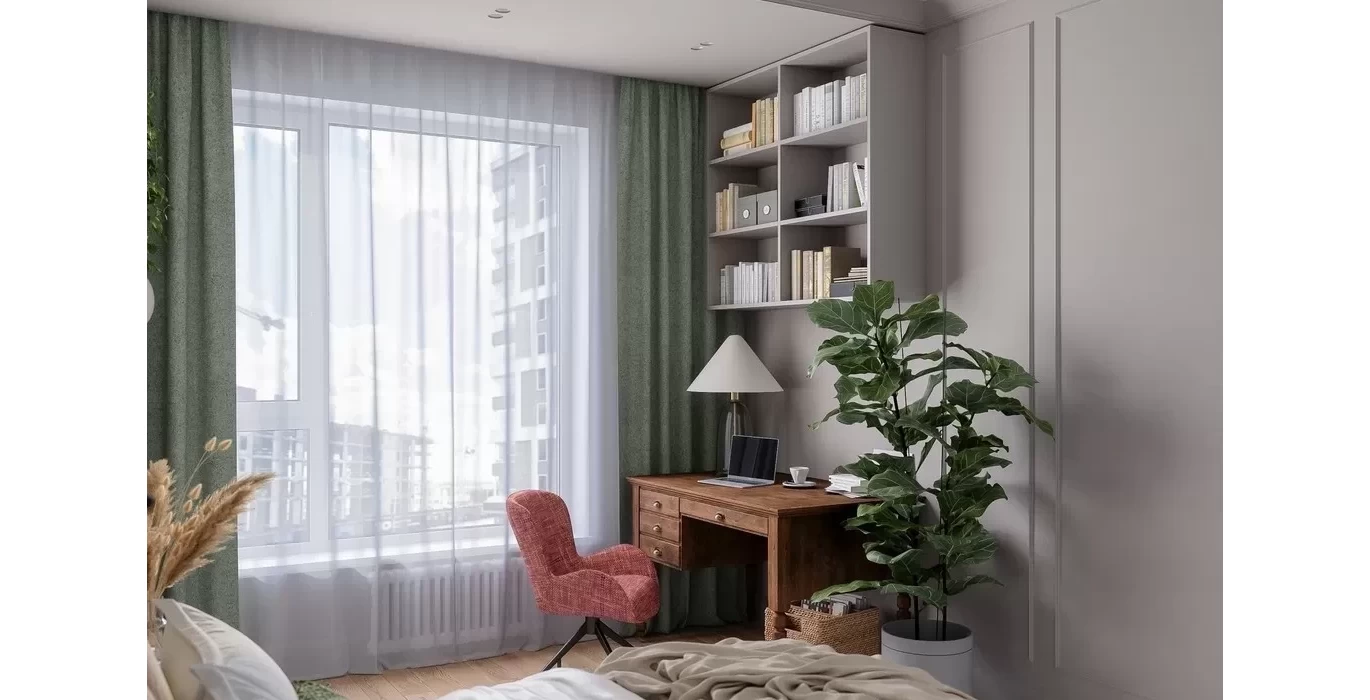 Workplace in the bedroom