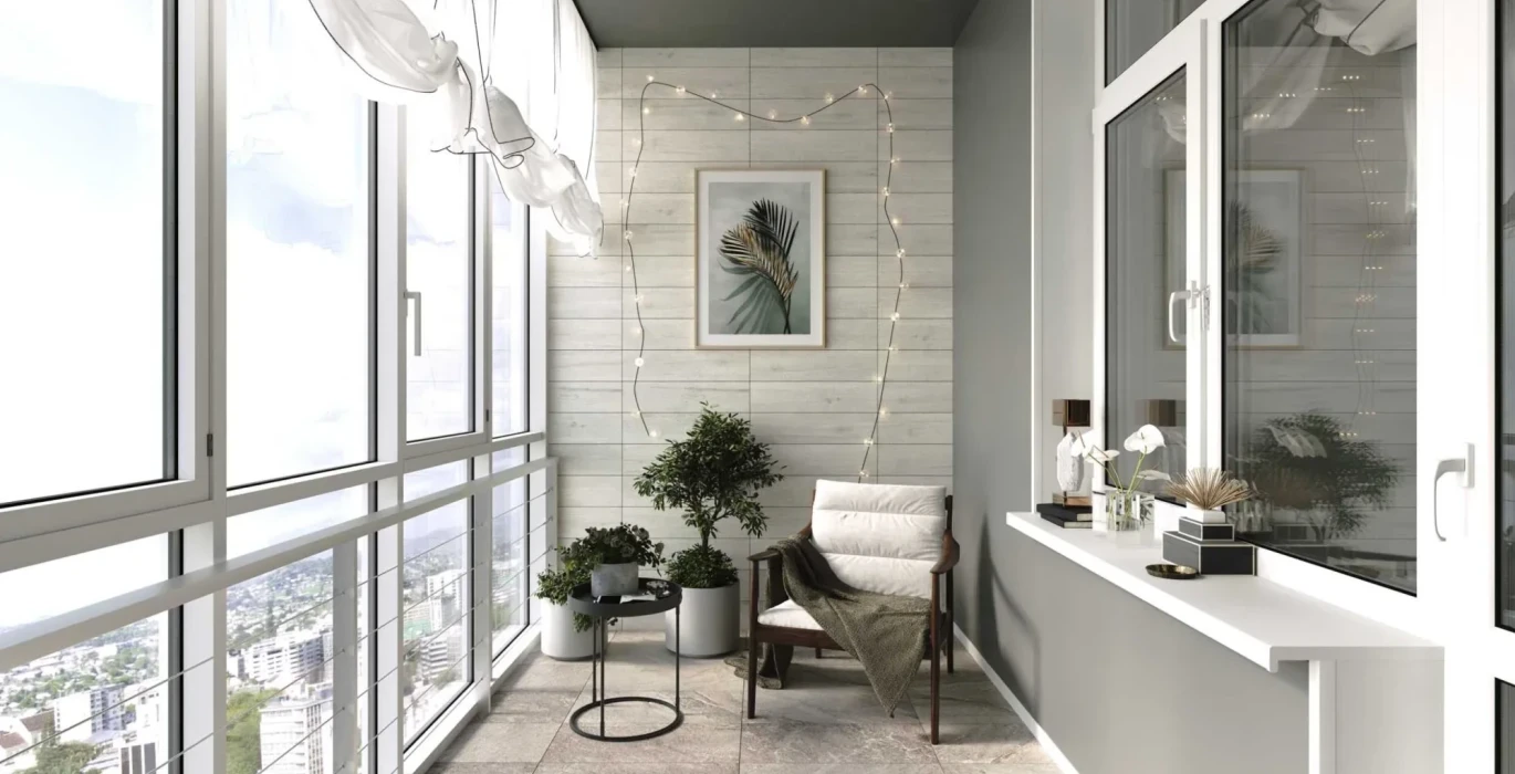 Transforming a balcony into a relaxation area