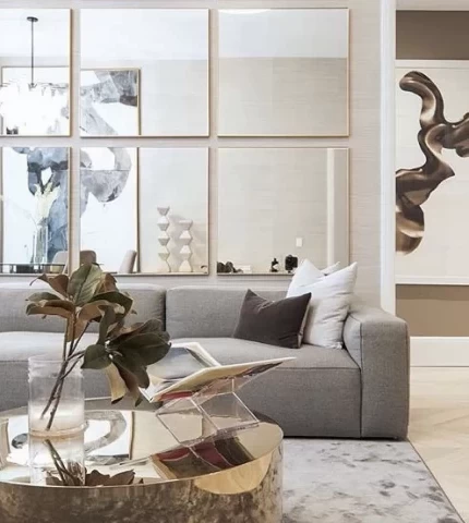 Дзеркала в інтер'єрі вітальні