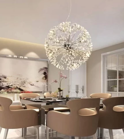 Современная люстра в интерьере Современная люстра в интерьере