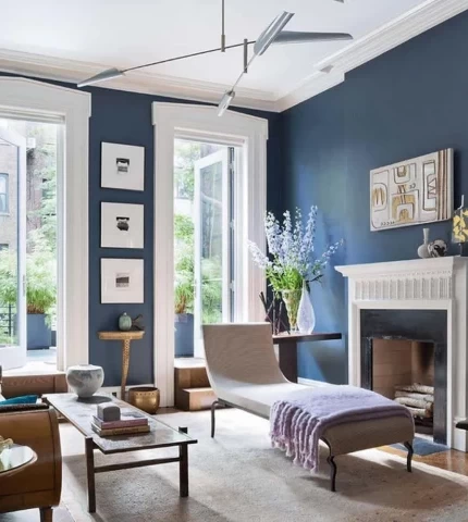 Blue color in the interior