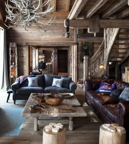 Chalet style in the interior