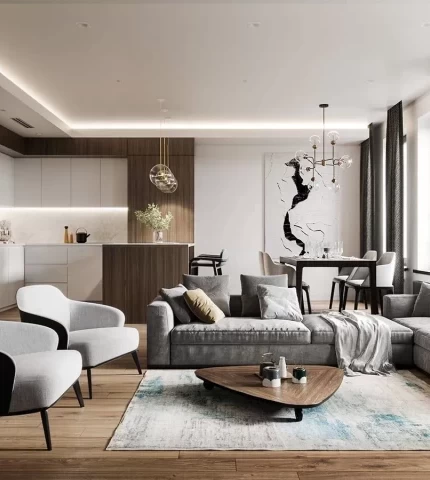 Living room in modern style Living room in modern style