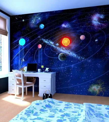 Wallpaper space in the interior of the nursery Wallpaper space in the interior of the nursery