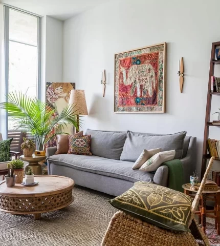 Boho style in the interior of the apartment Boho style in the interior of the apartment