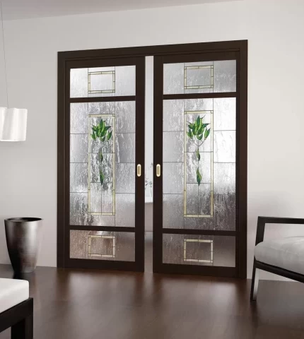 Glass interior doors