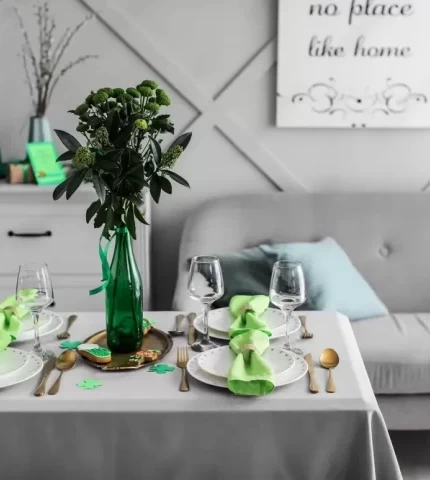 Festive interior on St. Patrick's Day Festive interior on St. Patrick's Day