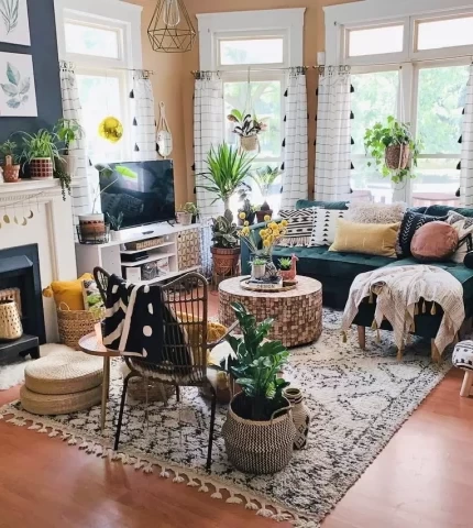 Boho style in the interior