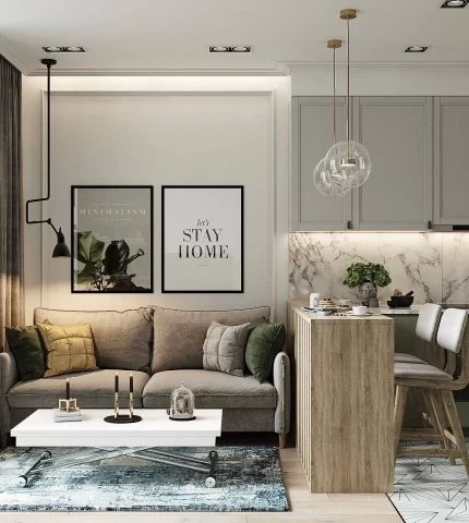 Interior of a small apartment