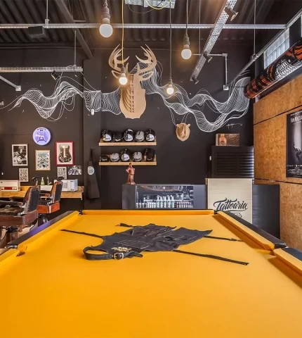Tattoo studio interior