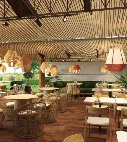 Еко-стиль в інтер'єрі кафе Еко-стиль в інтер'єрі кафе