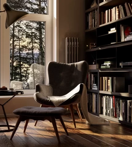 Reading area interior Reading area interior