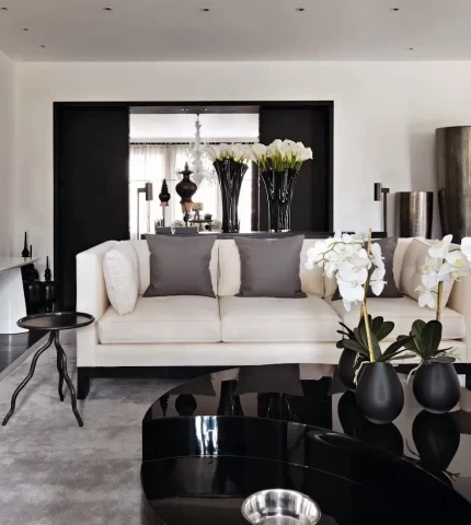 Черные детали в интерьере Черные детали в интерьере