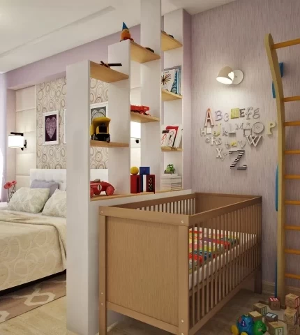 Zoning a room for parents and child