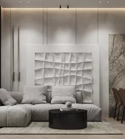 Modern wall decoration in the apartment Modern wall decoration in the apartment