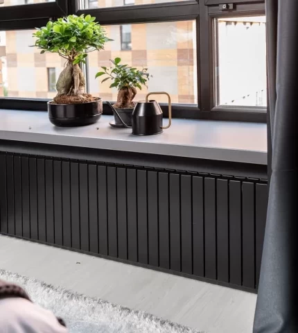 Window sill in a modern interior