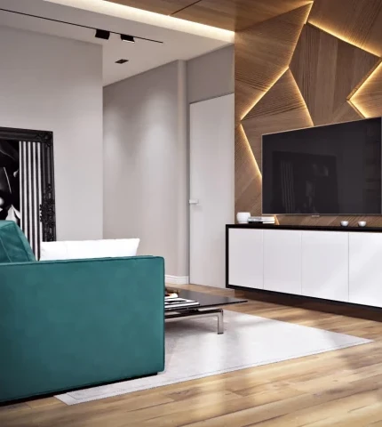 Accent wall in the interior Accent wall in the interior