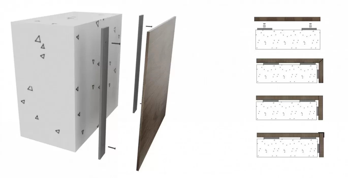 Wall panel RQS 574 mounting scheme